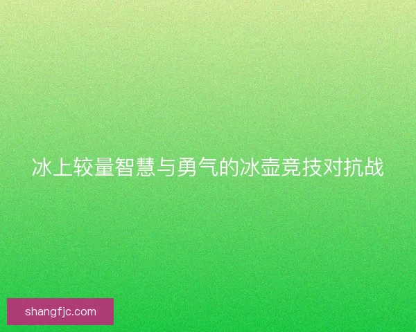 冰上较量智慧与勇气的冰壶竞技对抗战